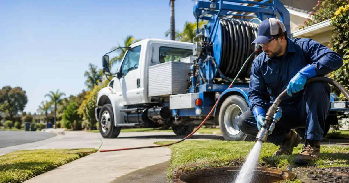 Hydro jet sewer cleaning Homeland