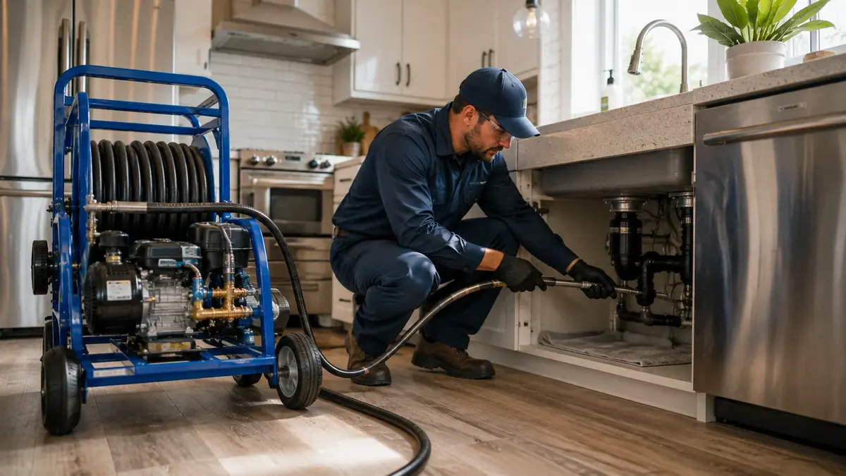 Kitchen Drain Hydro Jetting in Homeland