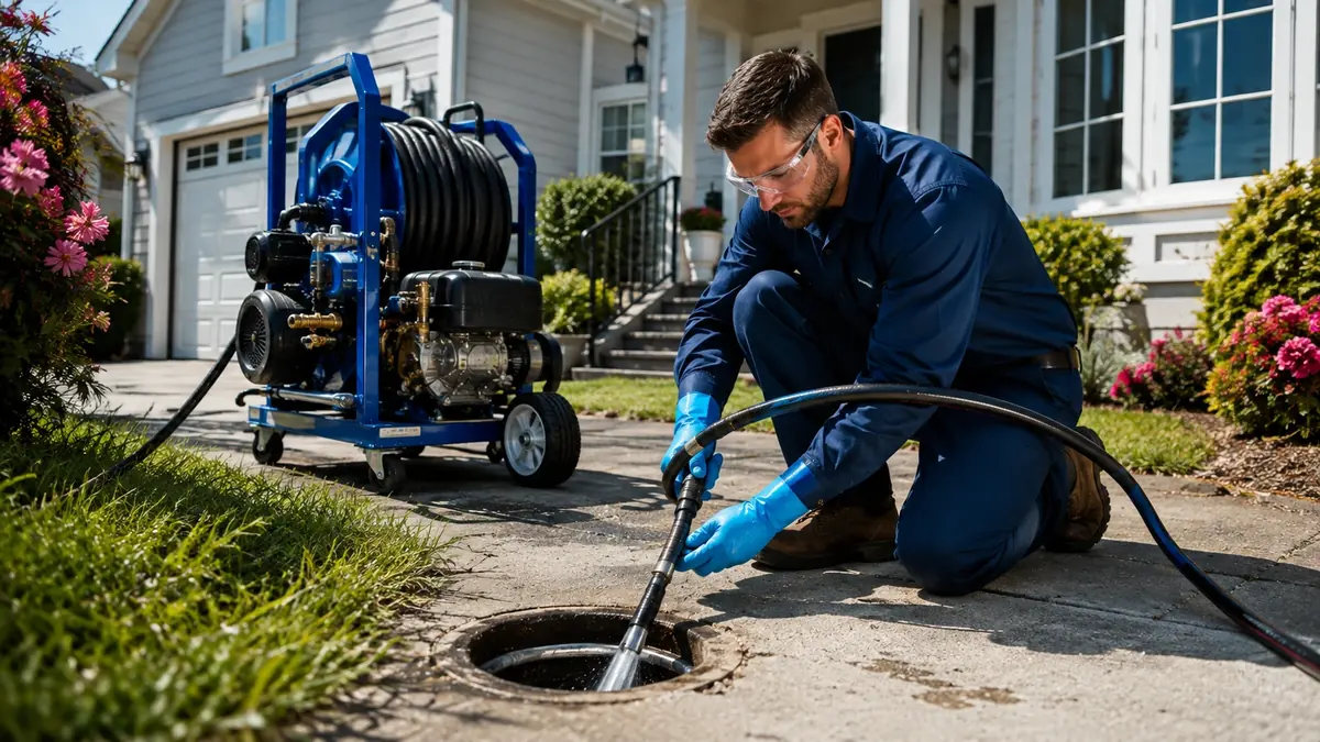 Residential Hydro Jet Drain Cleaning in Homeland